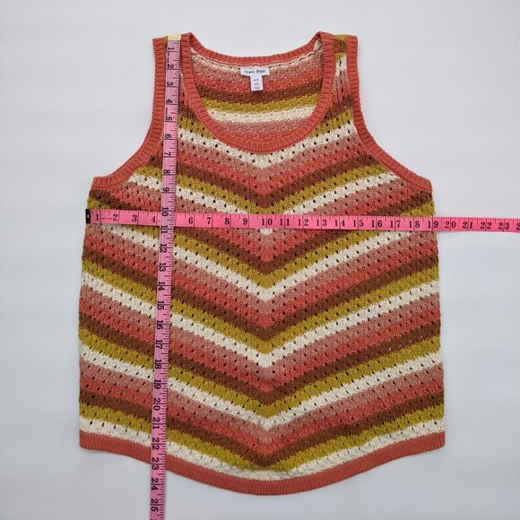 Tribal Jeans knit crewneck multi color vest, women's medium - Picture 9 of 9